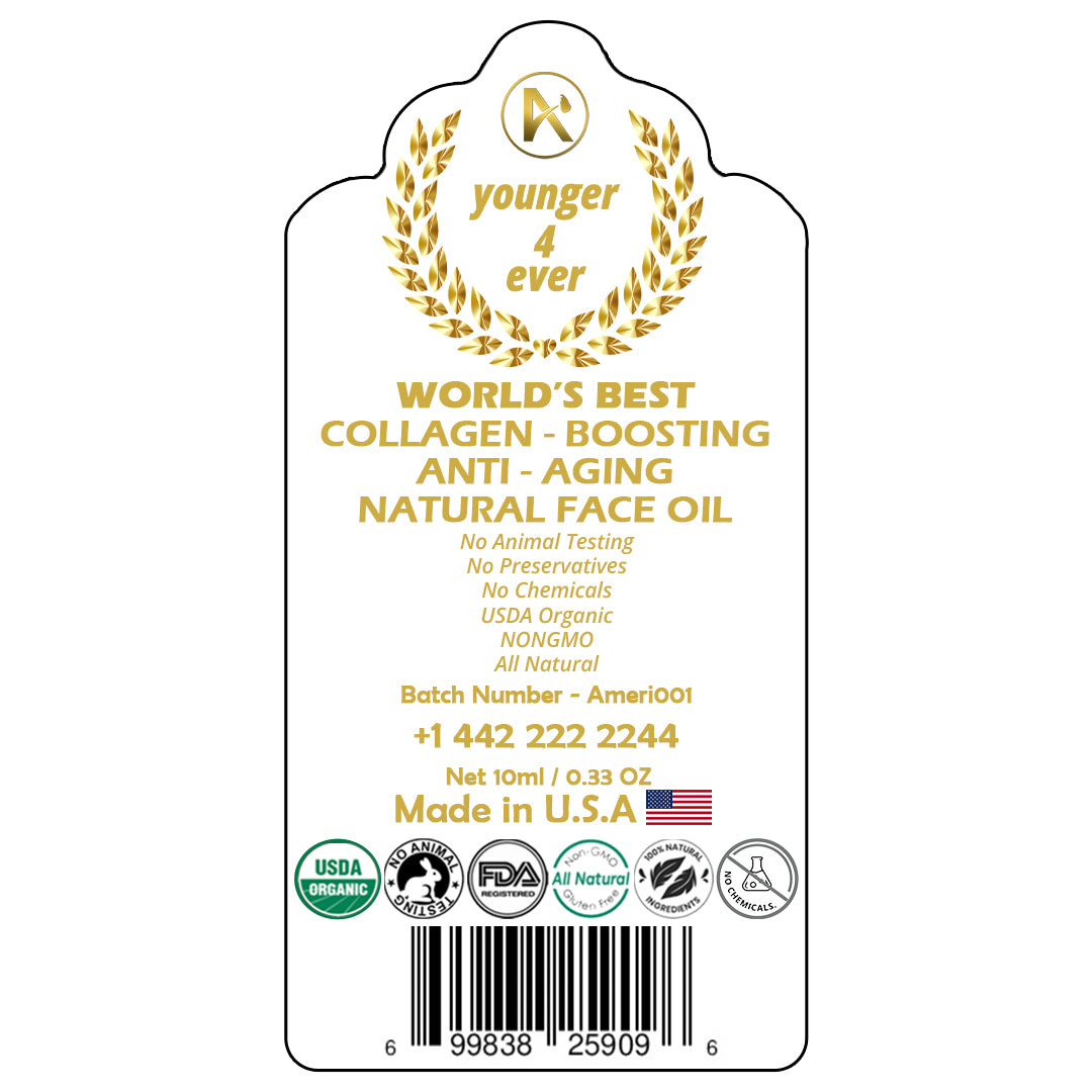 WORLD’S BEST Collagen - Boosting ANTI - AGING NATURAL FACE OIL | 10ml