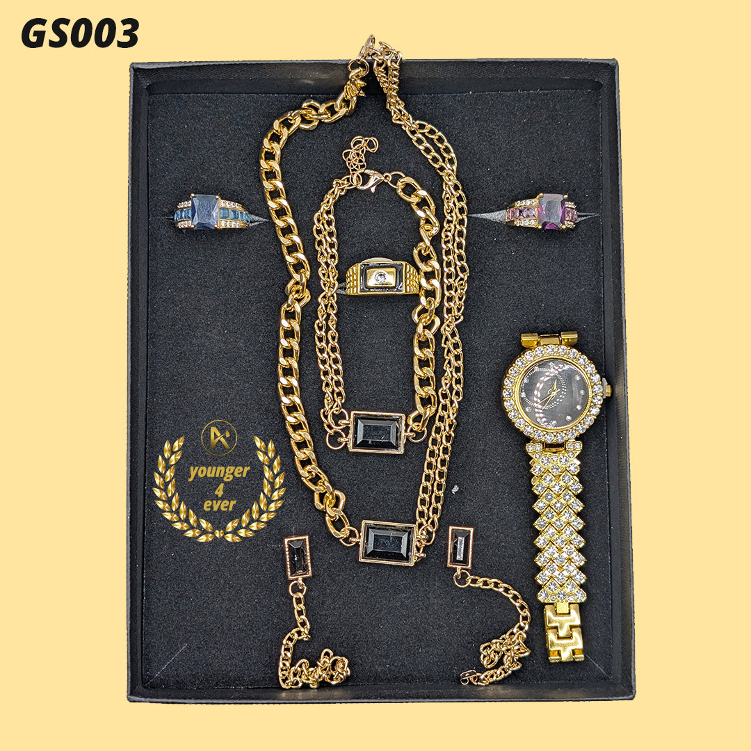 Exquisite Square-Shaped Women's Quartz Set - GS003