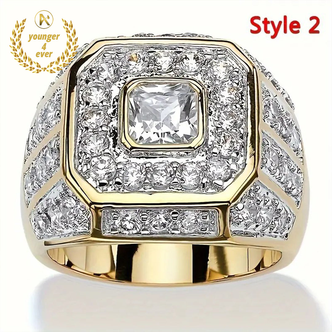 Luxury Men's Fashionable Rings Set