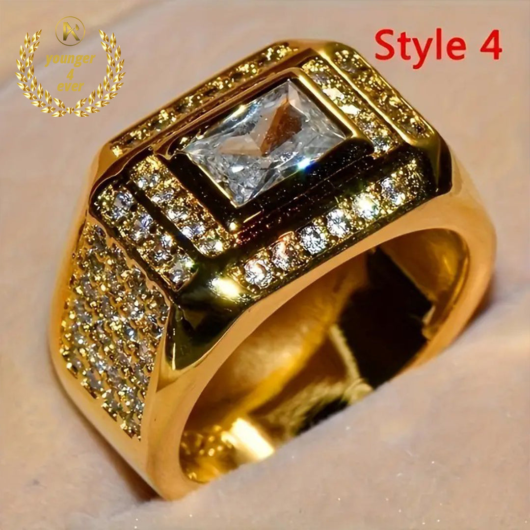 Luxury Men's Fashionable Rings Set