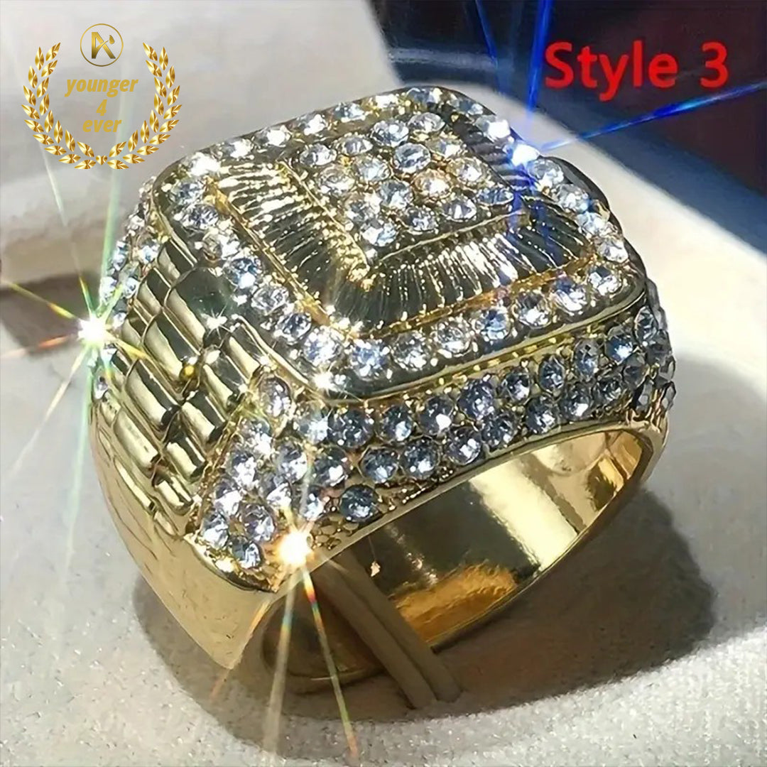 Luxury Men's Fashionable Rings Set