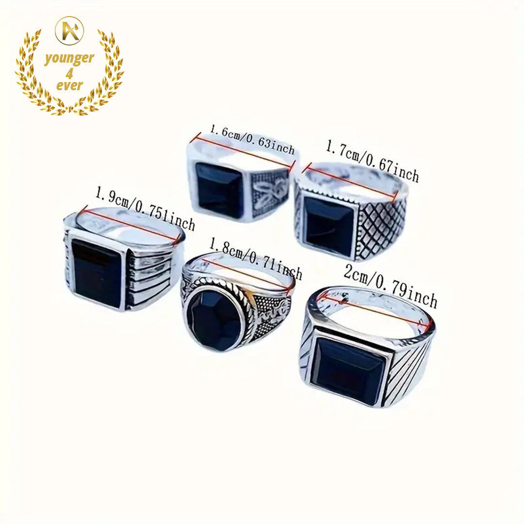 Unisex Chunky Band Rings