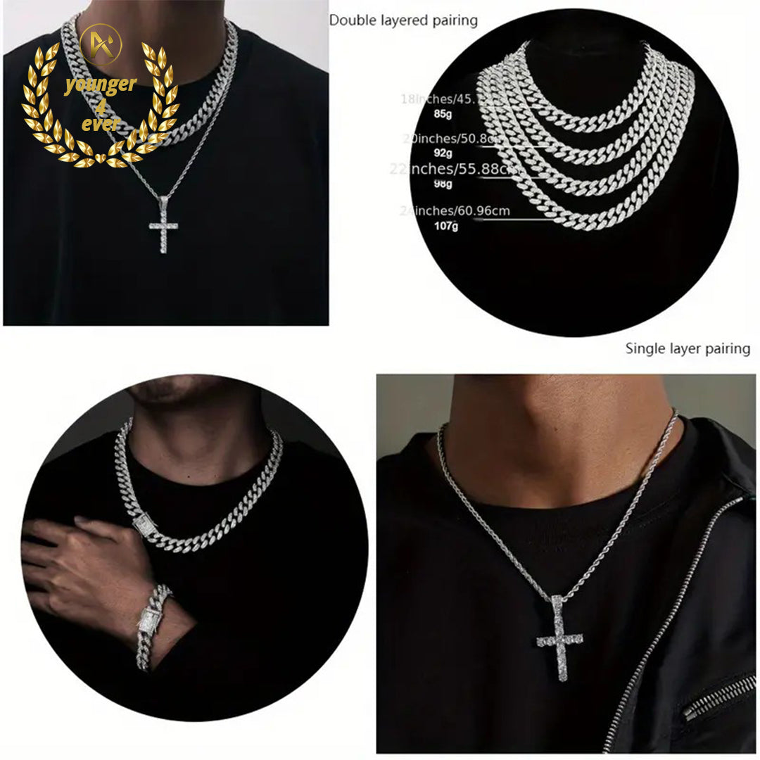 Hip-Hop Watch Set for Men