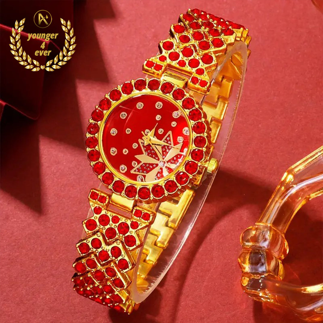 Fashion Elegant Women's Quartz Watch Set