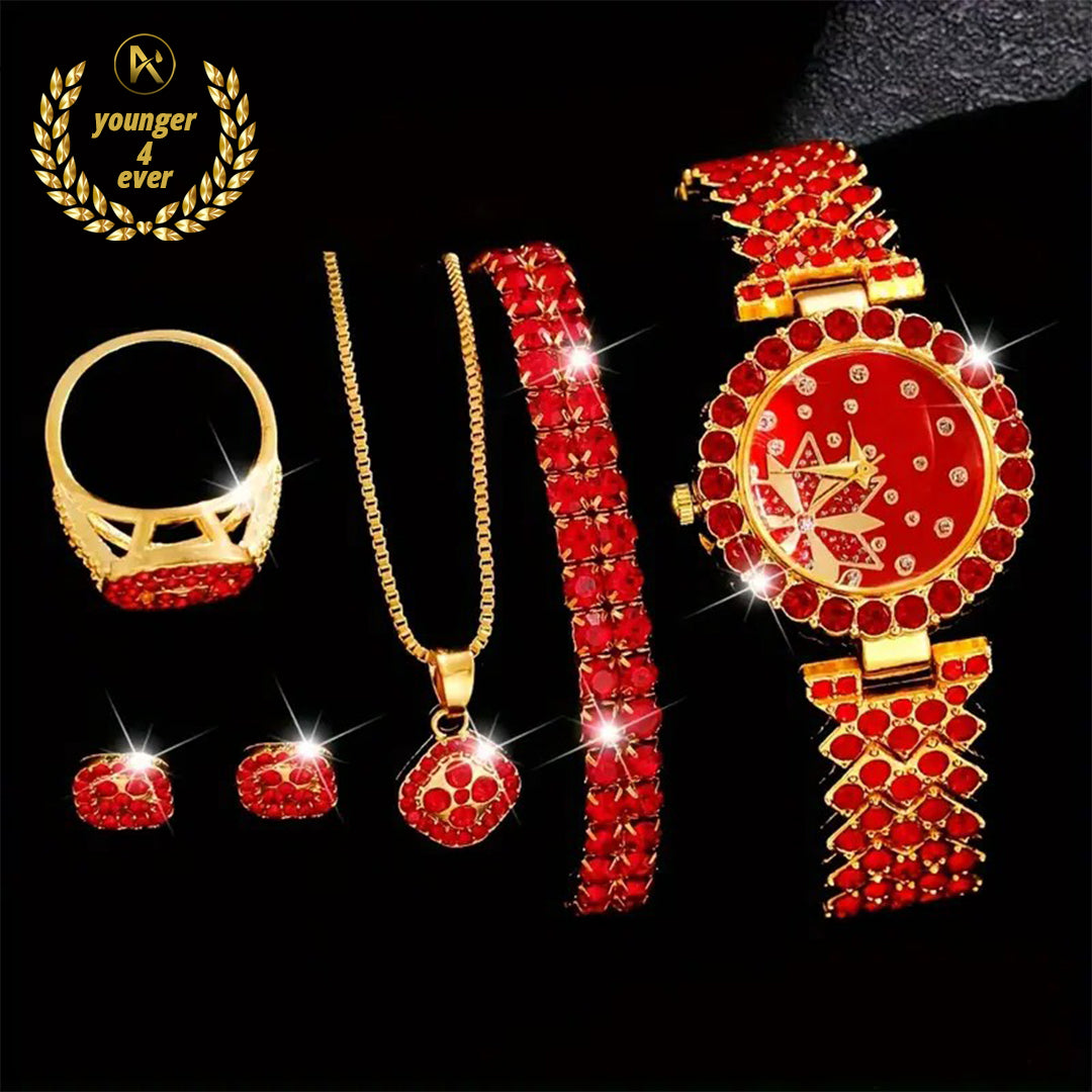 Fashion Elegant Women's Quartz Watch Set