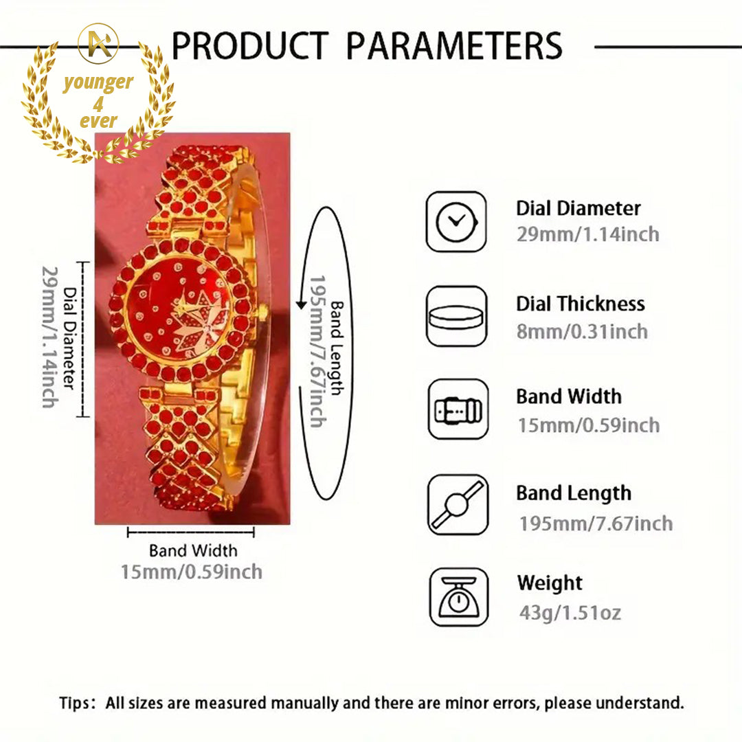 Fashion Elegant Women's Quartz Watch Set