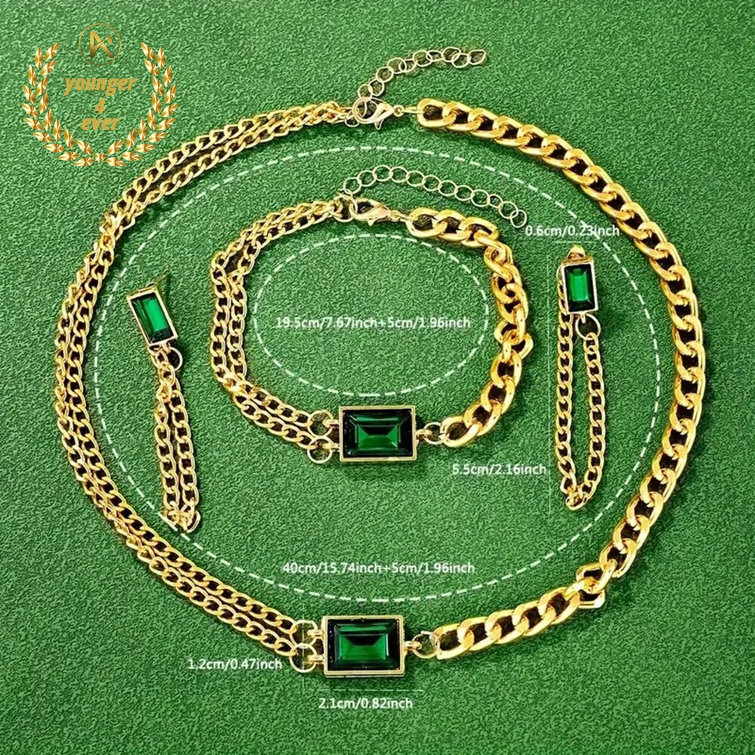 Golden Square Rhinestone Quartz Watch Zinc Alloy Strap Zinc Alloy Pointer