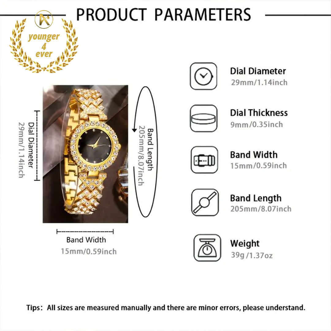 Exquisite Square-Shaped Women's Quartz Set - GS003