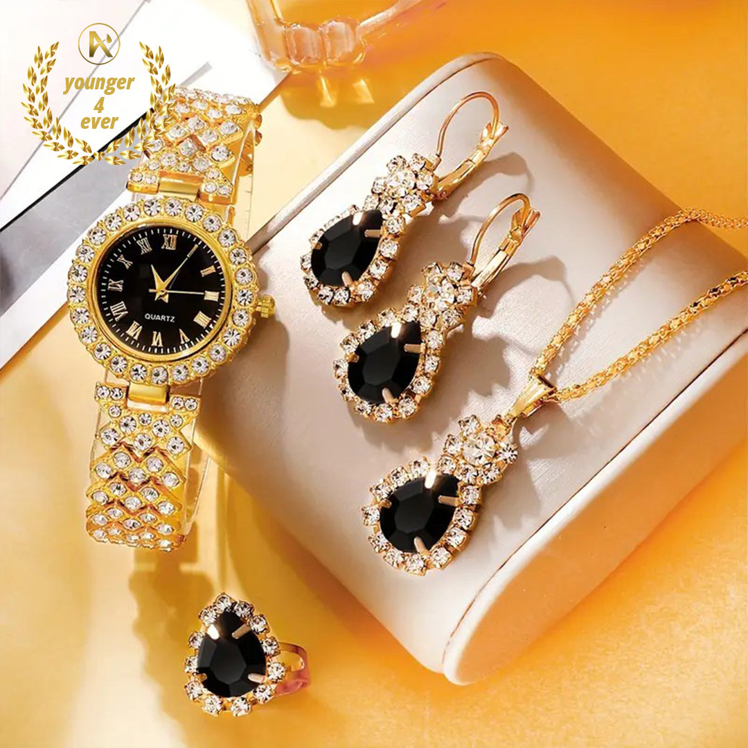 Luxury Round Rhinestone Quartz Watches