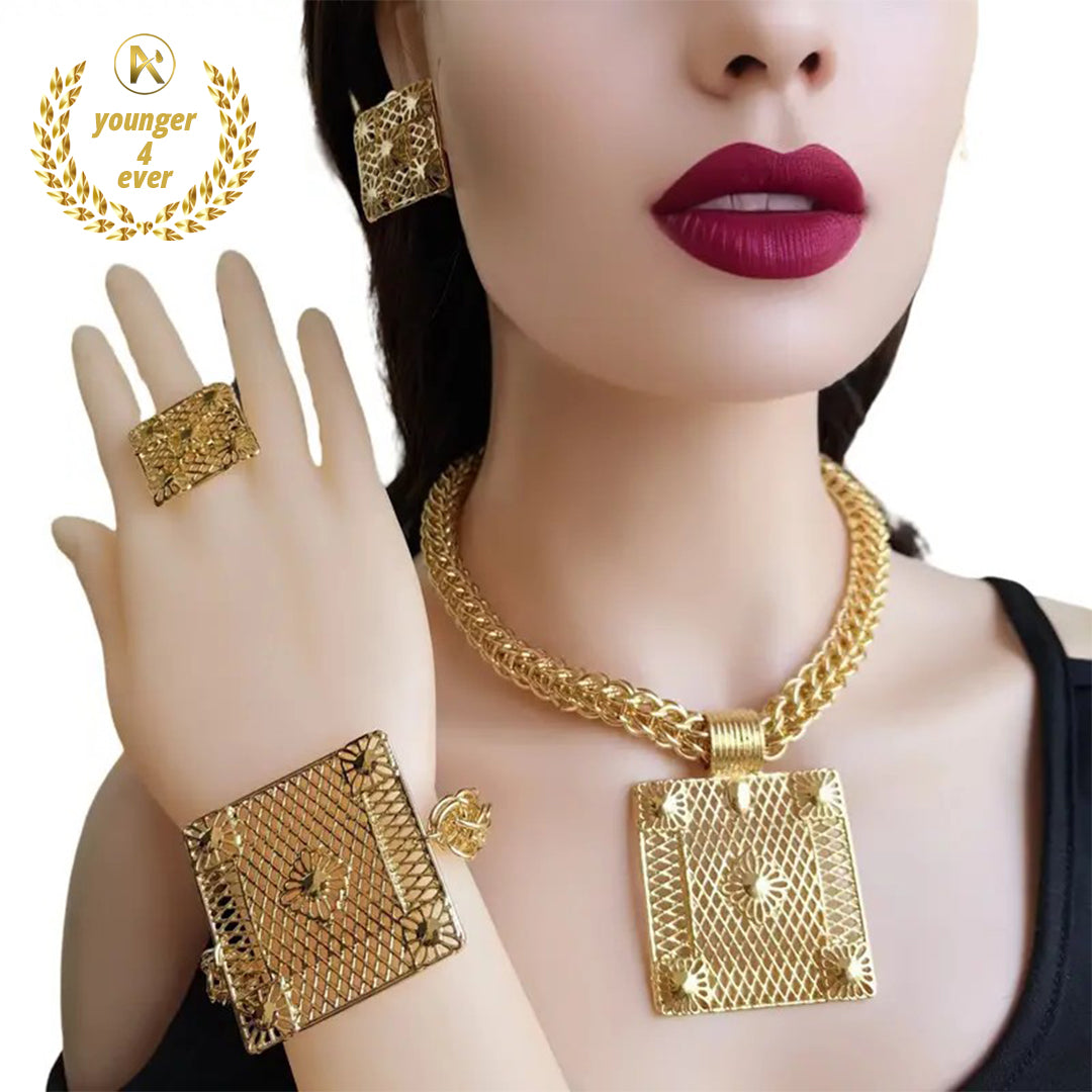 Classic Black Fashion Jewelry Set for Women - GS011