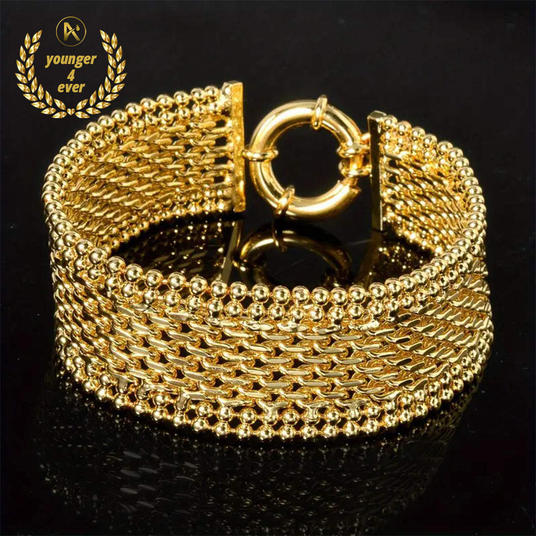 2cm Wide Men's Geometric Cuff Bracelet