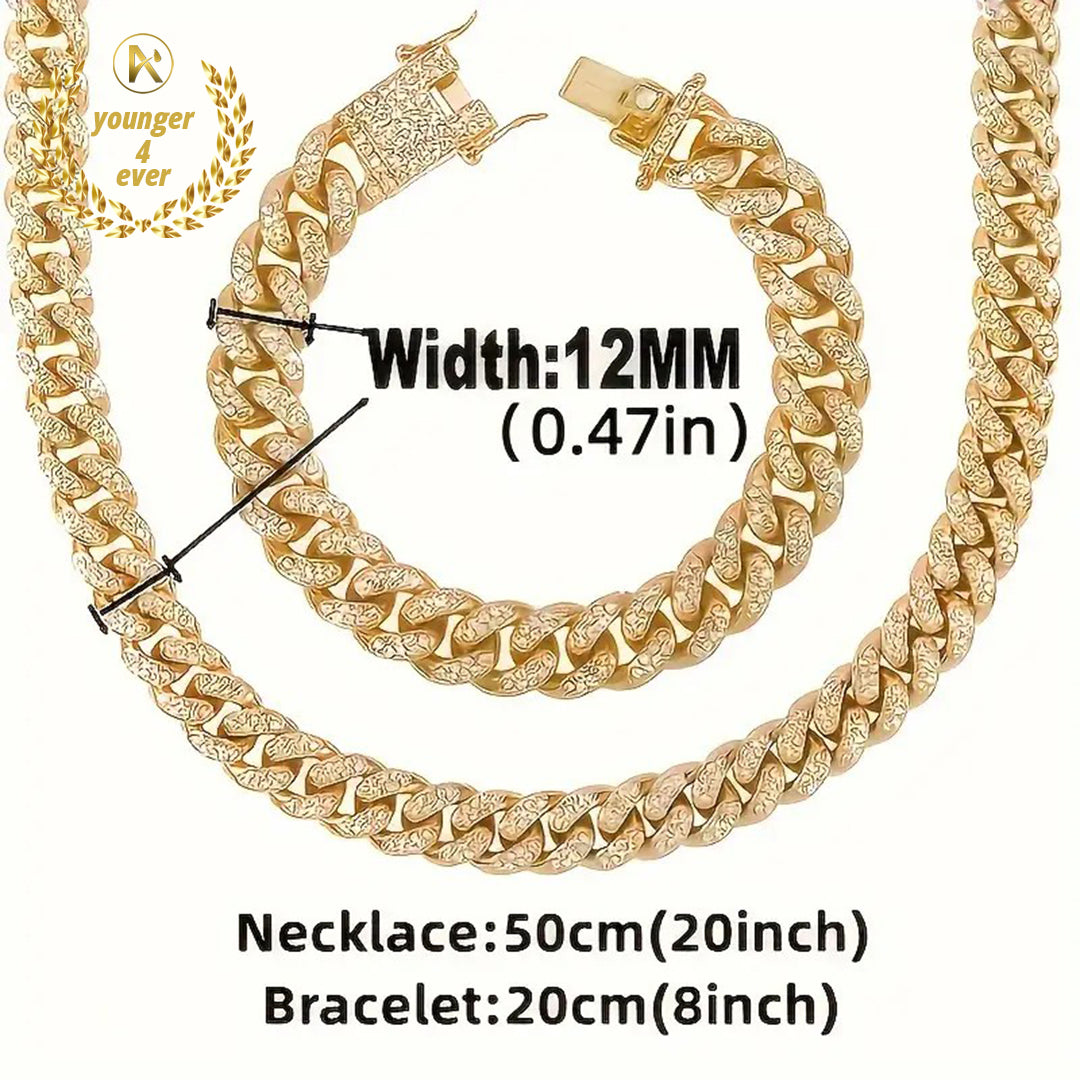 Mens Glamour Jewelry Set