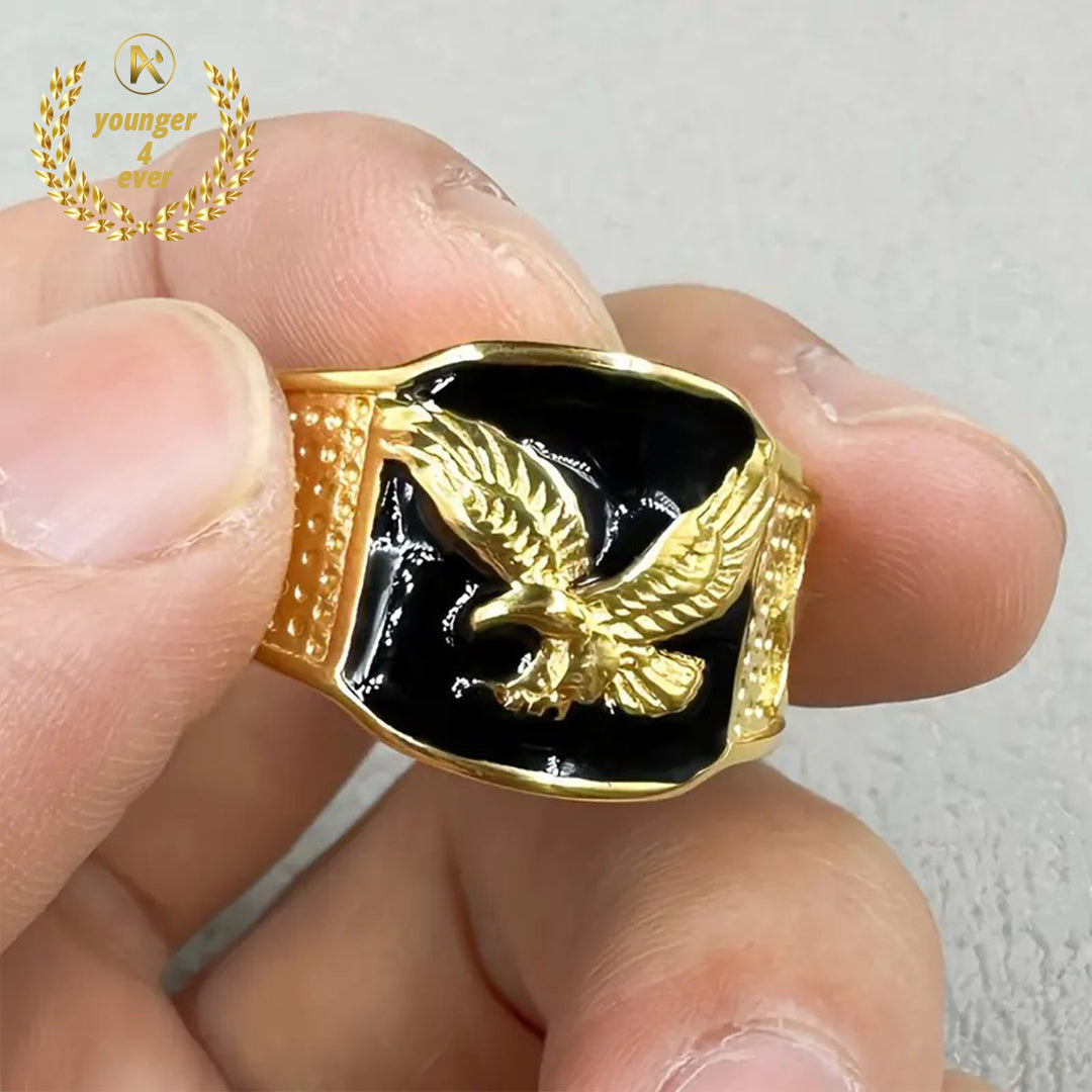 GREPPN 316L Stainless Steel Eagle Ring