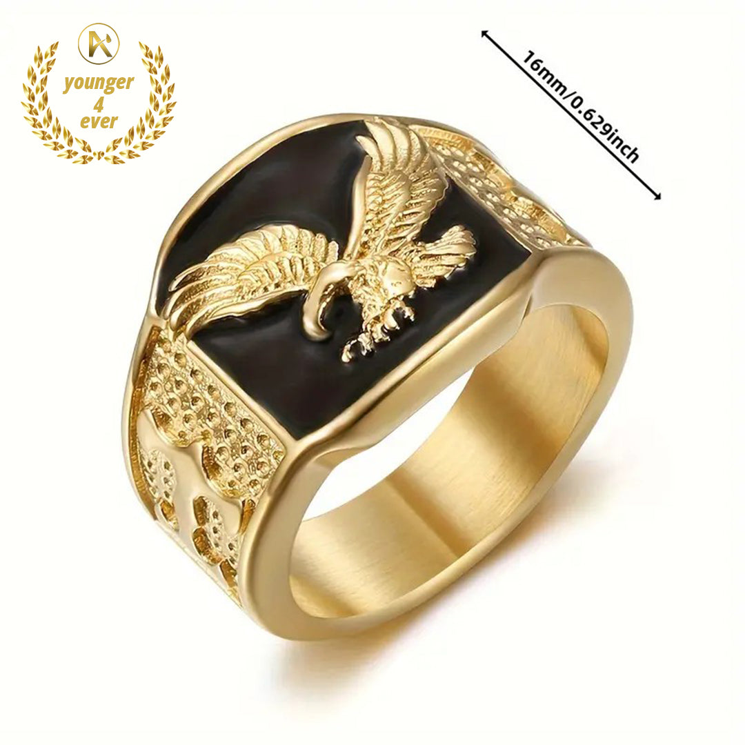 GREPPN 316L Stainless Steel Eagle Ring