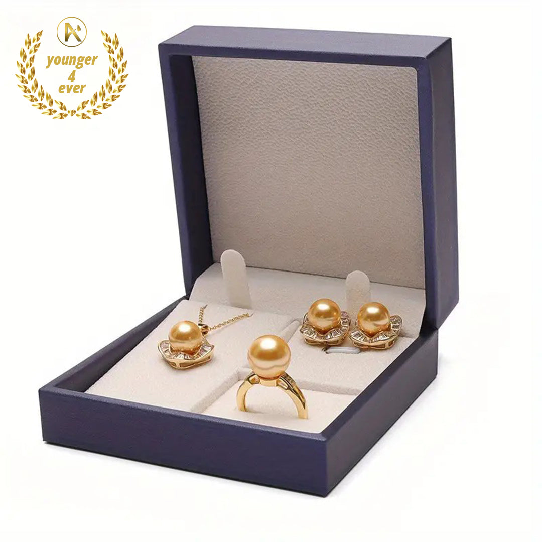 Premium Brushed PU Leather Jewelry Gift Box Set