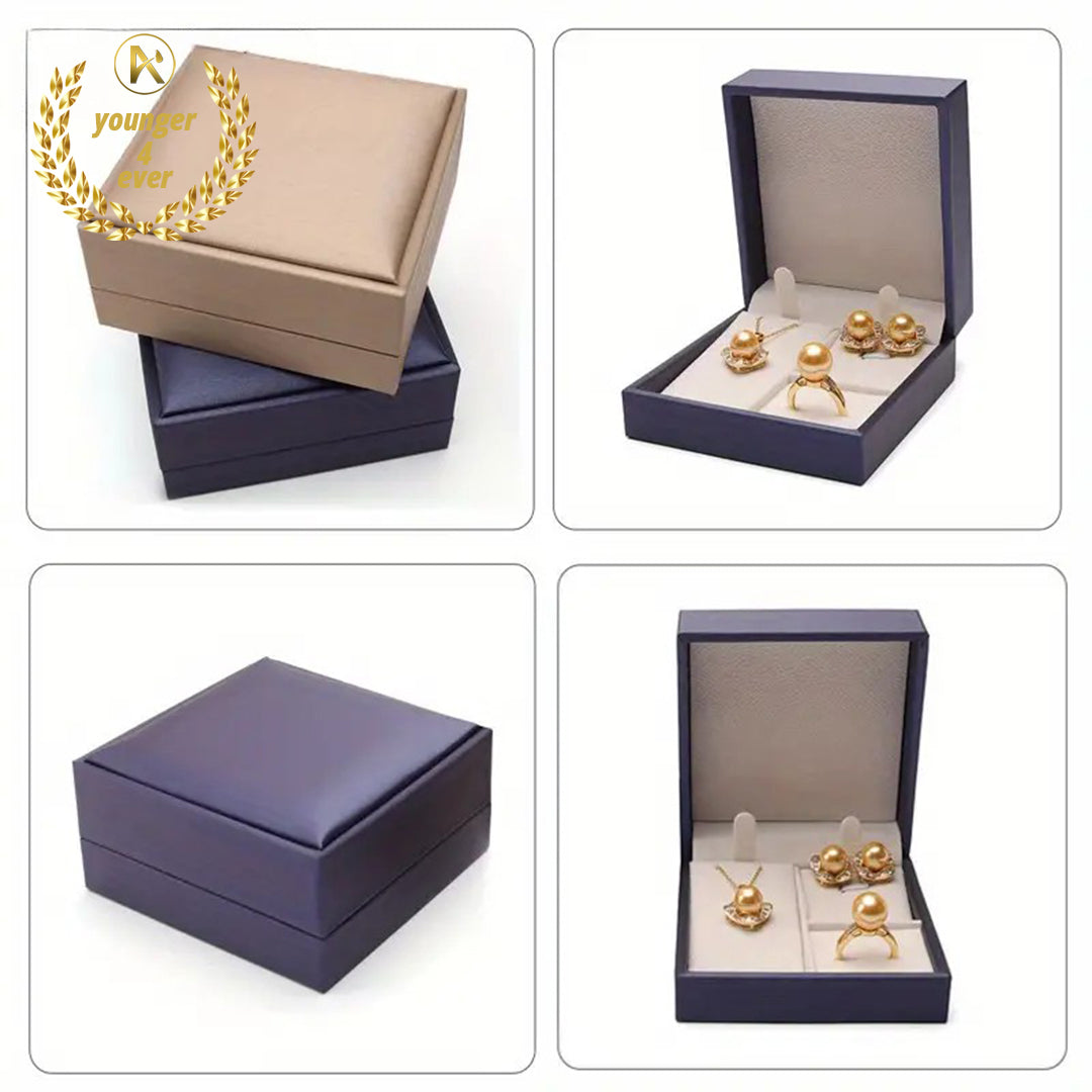 Premium Brushed PU Leather Jewelry Gift Box Set