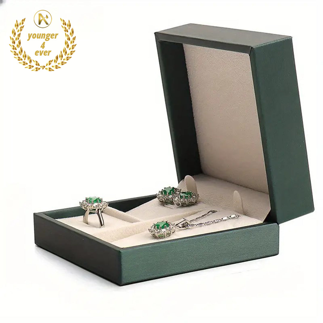 Premium Brushed PU Leather Jewelry Gift Box Set
