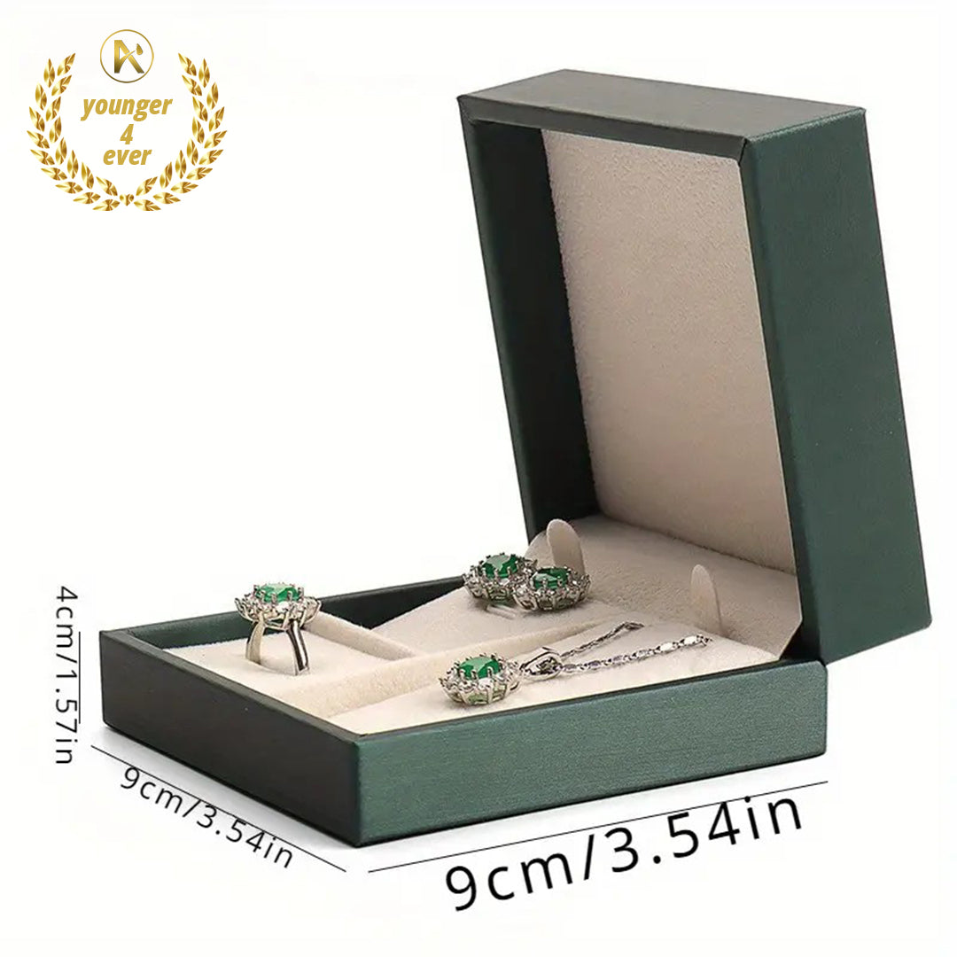Premium Brushed PU Leather Jewelry Gift Box Set