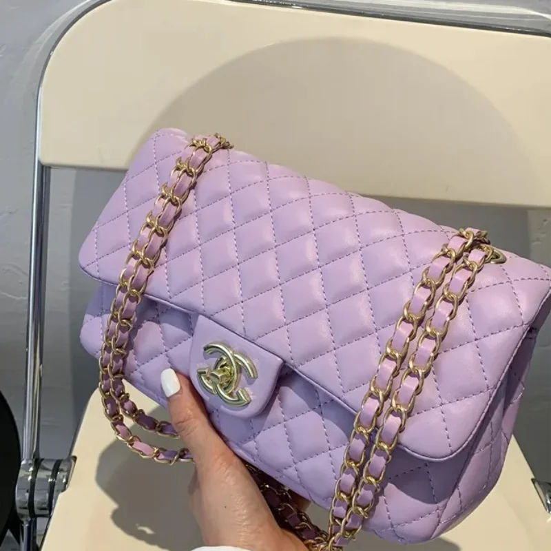 2025 Fashion Lingge New Multi Functional Commuter Women'S Large Capacity Single Shoulder Crossbody Bag, Chain Bag (080)