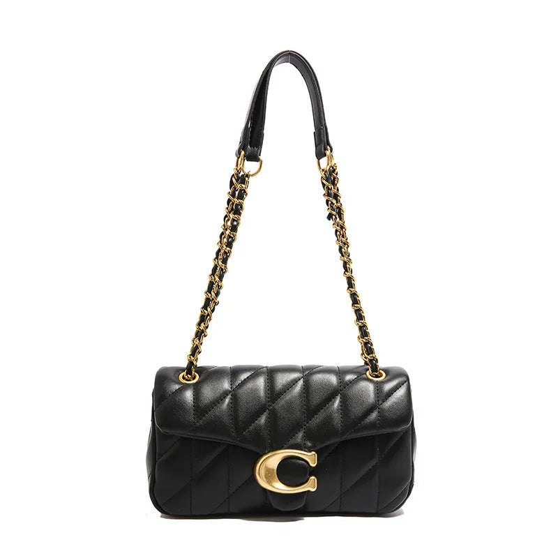 Quality PU Leather Girls Shoulder Bag Luxury Fashion Women'S Chain Handbag Brand Lightweight Commuting Bag Tassel Square Bags (015)