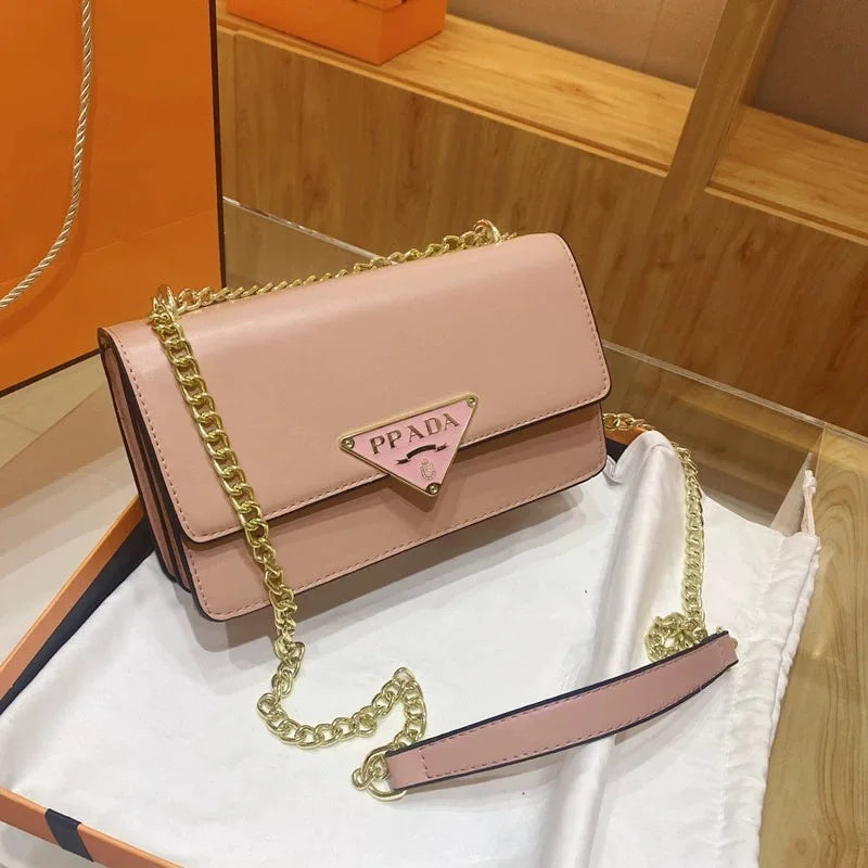 Bag Hot Selling Small Square Bag European and American Fashion 2025 Spring/Summer Single Shoulder Chain Bag Women'S Bag (059)