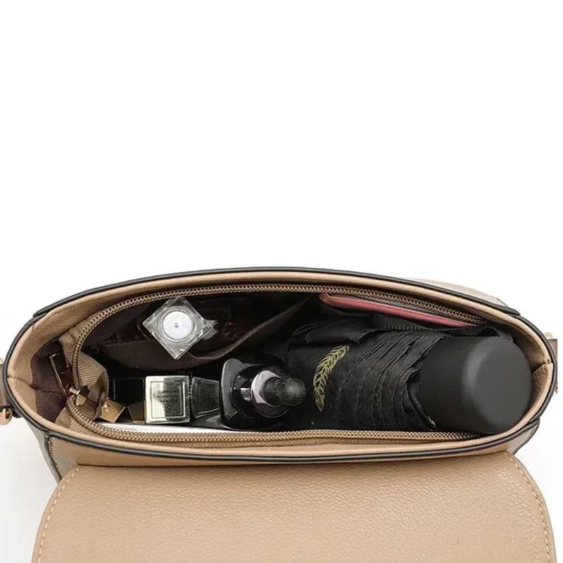 Fashion Crossbody Bag PU Leather Messenger Bag Versatile Sling Shoulder Women'S Bag Small Handbags Sac a Main Femme Bolsas (075)