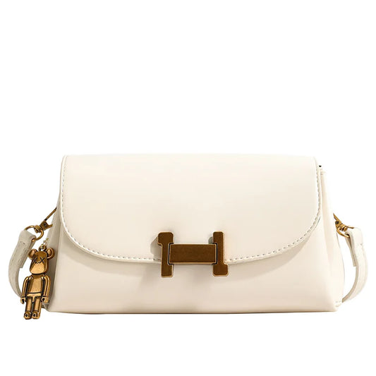 Small Handbag for Women in Spring 2025, Simple and Versatile Small Square Bag, Retro and Stylish Commuting Crossbody Bag (019)