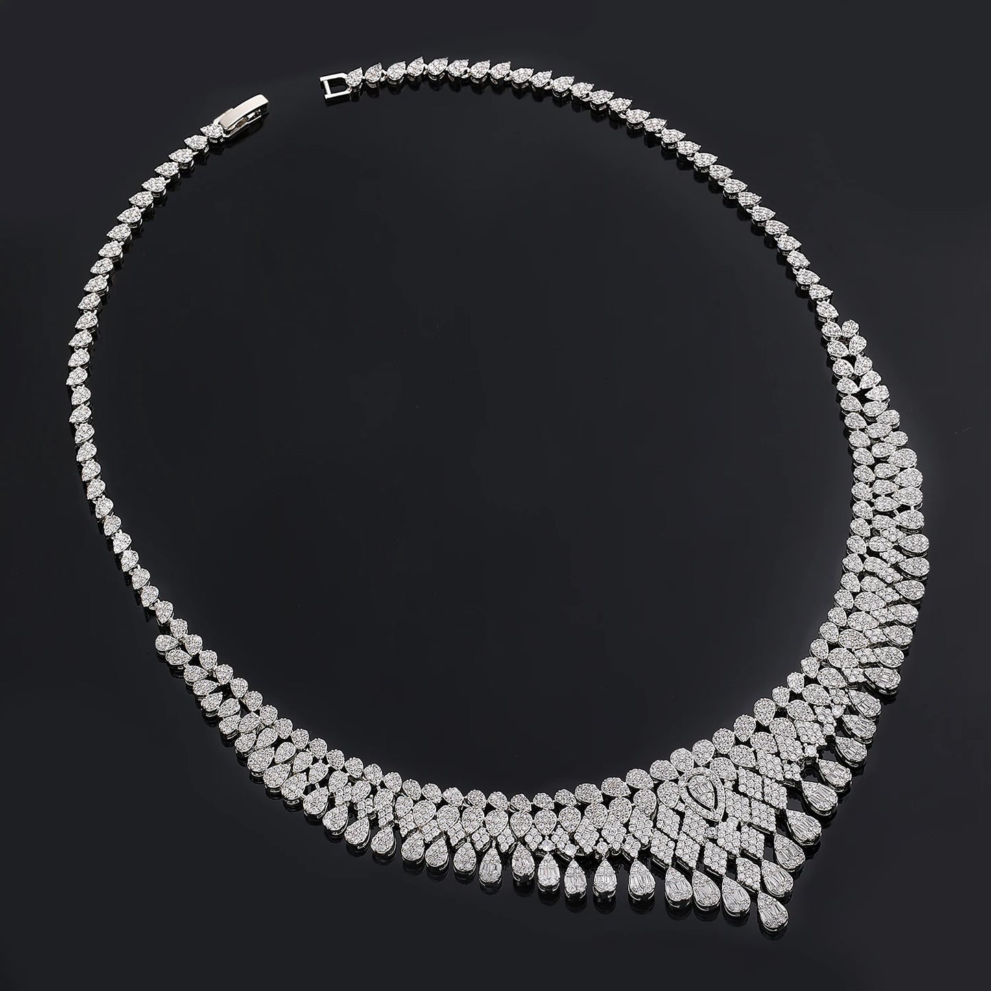 2024 New 4-Piece Bride Zirconia Full Set Women'S Party Jewelry Set Luxury Dubai Nigeria CZ Crystal Wedding Jewelry Set (049)