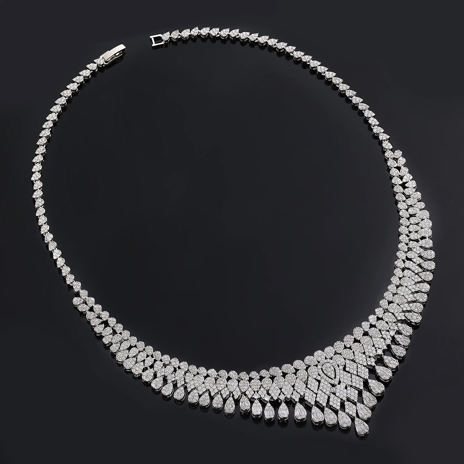 2024 New 4-Piece Bride Zirconia Full Set Women'S Party Jewelry Set Luxury Dubai Nigeria CZ Crystal Wedding Jewelry Set (049)
