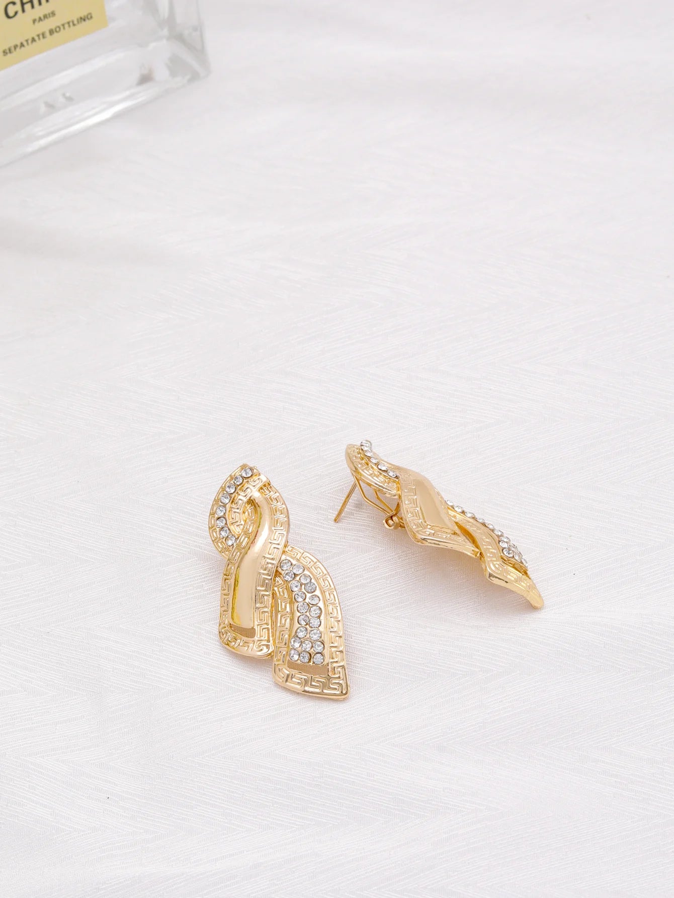 Fashion Jewelry Sets Dubai Gold Color Jewelry Luxury Design 18K Gold Plated Necklace Earrings Bracelet Ring (134)