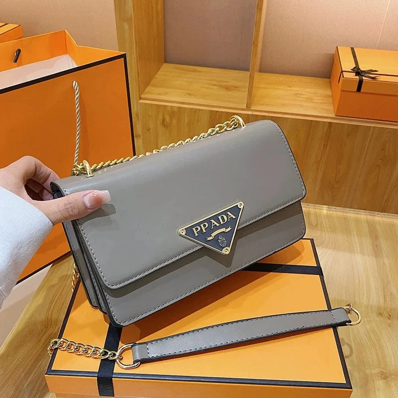 Bag Hot Selling Small Square Bag European and American Fashion 2025 Spring/Summer Single Shoulder Chain Bag Women'S Bag (059)