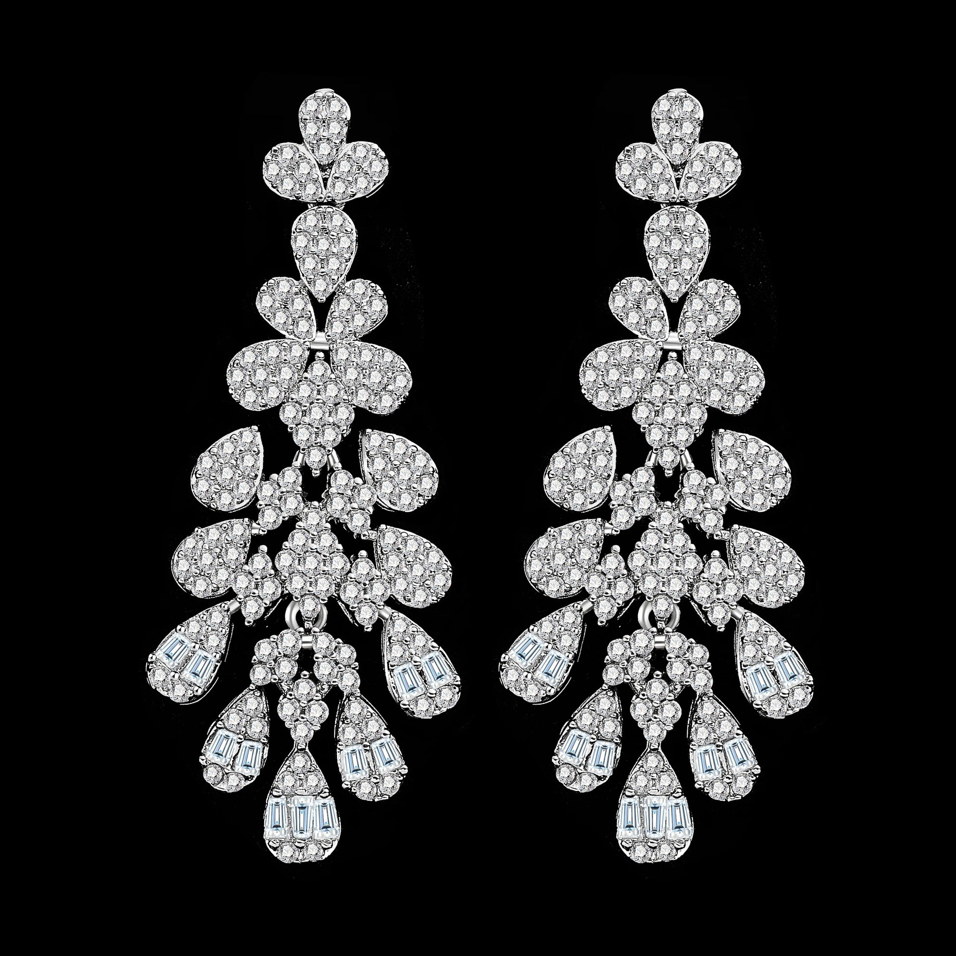 2024 New 4-Piece Bride Zirconia Full Set Women'S Party Jewelry Set Luxury Dubai Nigeria CZ Crystal Wedding Jewelry Set (049)