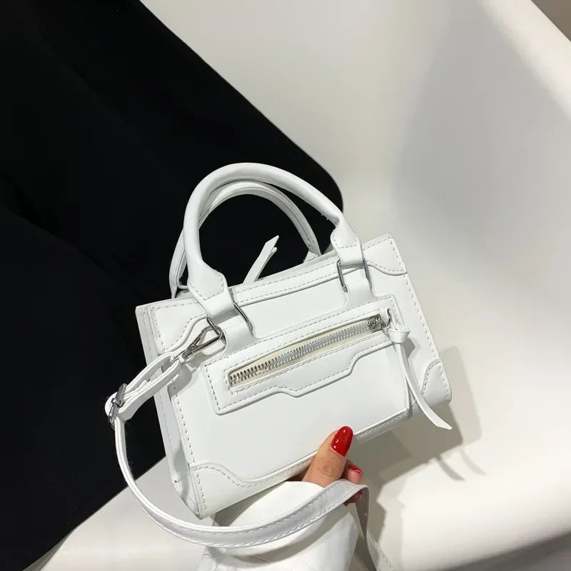 Crossbody Bag for Women New Fashion Casual Western Style Shoulder Handbag Simple Texture Messenger Small Square Bag (065)