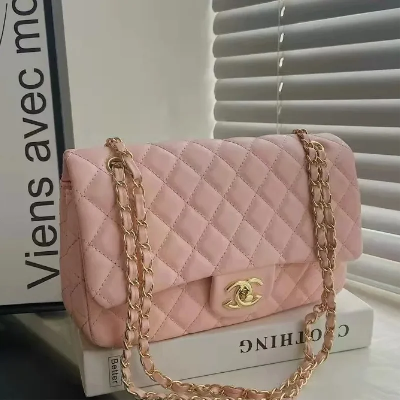 2025 Fashion Lingge New Multi Functional Commuter Women'S Large Capacity Single Shoulder Crossbody Bag, Chain Bag (080)