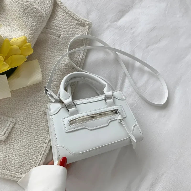 Crossbody Bag for Women New Fashion Casual Western Style Shoulder Handbag Simple Texture Messenger Small Square Bag (065)