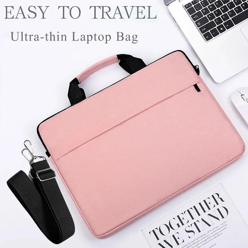 Laptop Bag Women 2025 13.3 14.1 15.6 17 Inch Office Notebook Sleeve Case Travel Computer Handbag Elegant Fashion Luxury (079)