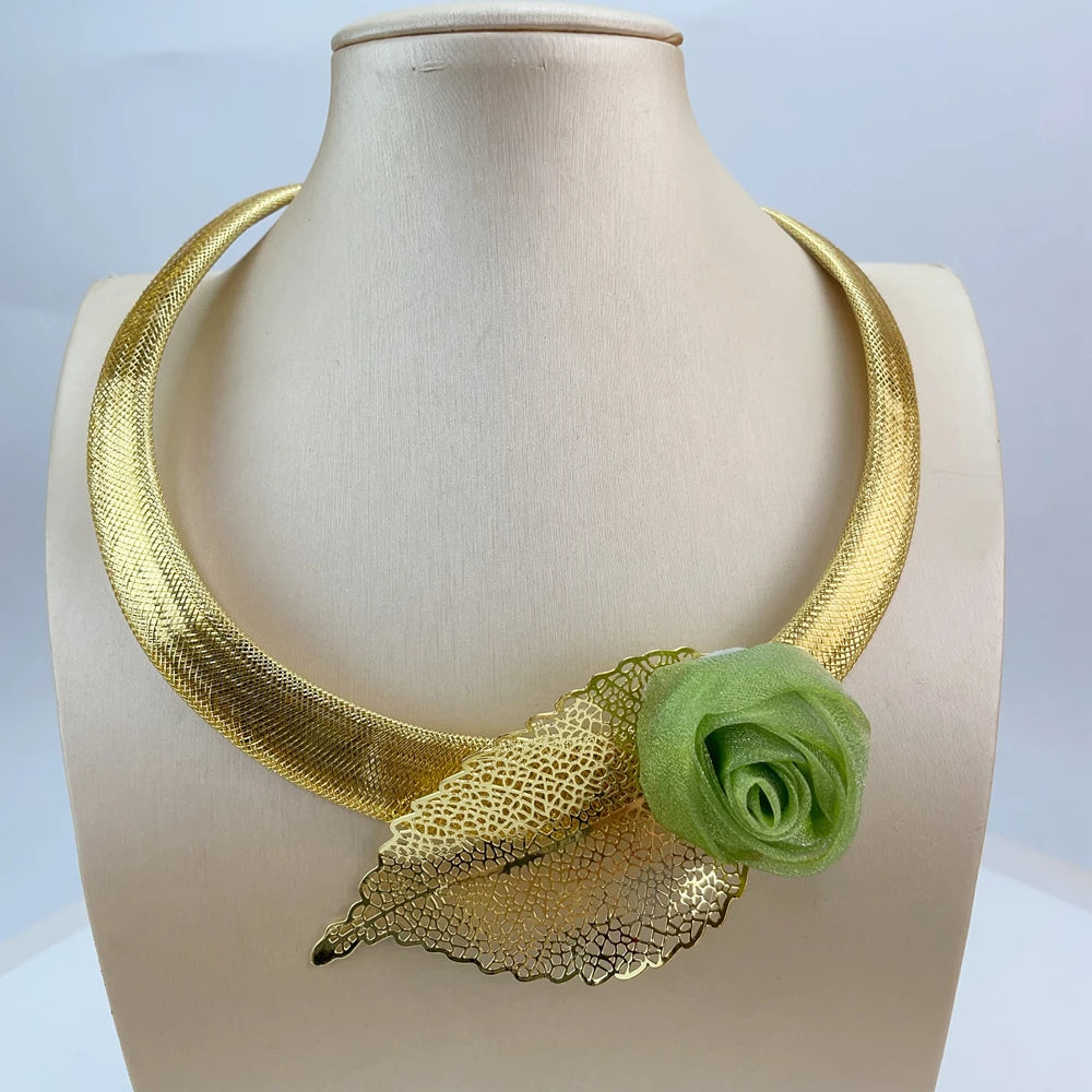 Woman Necklace Jewelry Set Fashion Necklace Earring Ring Bracelet Trend Clothing Free Shipping Jewelry FHK20644