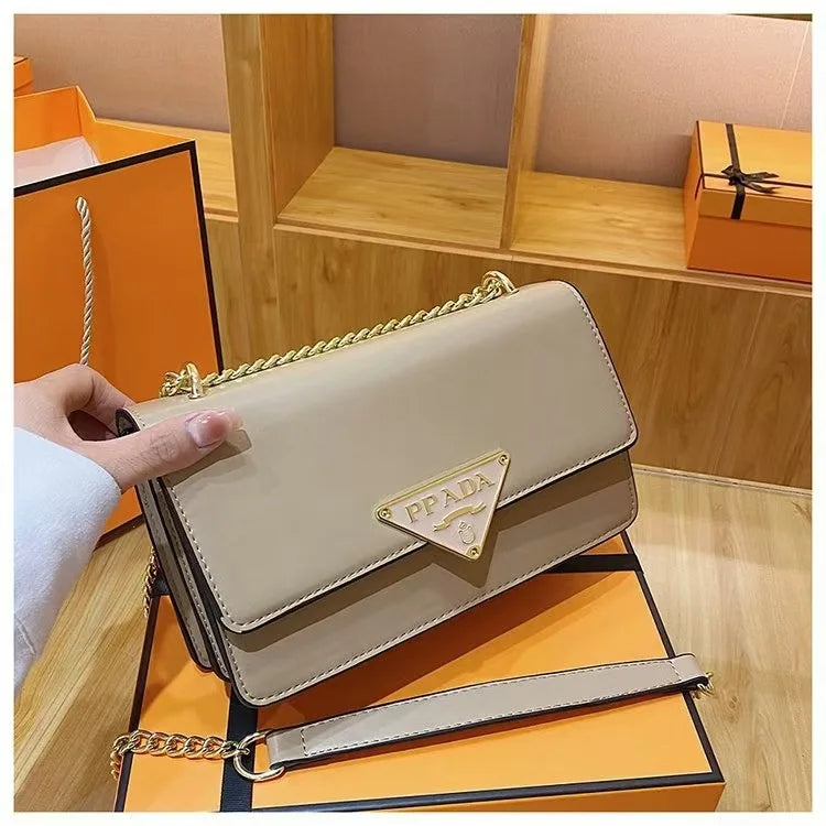 Bag Hot Selling Small Square Bag European and American Fashion 2025 Spring/Summer Single Shoulder Chain Bag Women'S Bag (059)