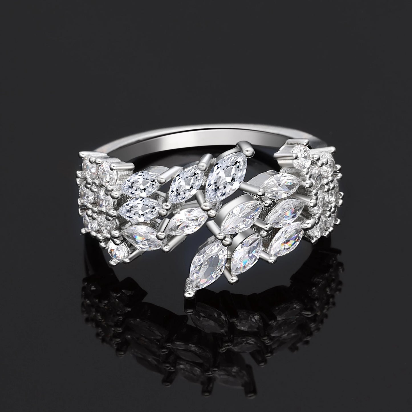 Nigeria Bridal Zirconia for Women Party Luxury Dubai Necklace Bracelet Earringa Rings CZ Crystal Wedding Jewelry Sets (066)