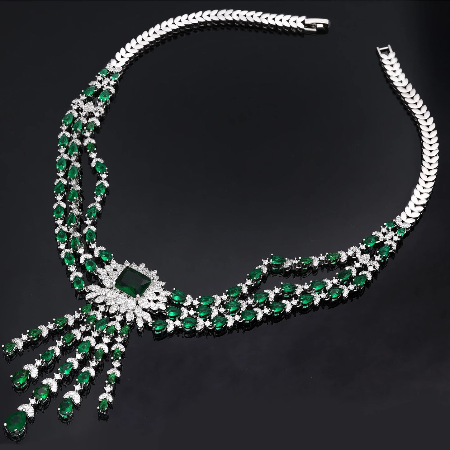 2024 New 4-Piece Bridal Wedding Set Cubic Zirconia Nigeria Africa Luxury Wedding Party Jewelry Set (048)