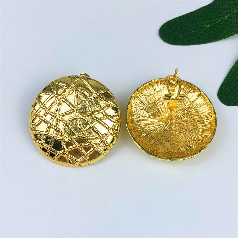 Gold Plated Jewelry Set Classic Design round Beads Women Necklace Earring Bracelet and Ring Party Jewelry