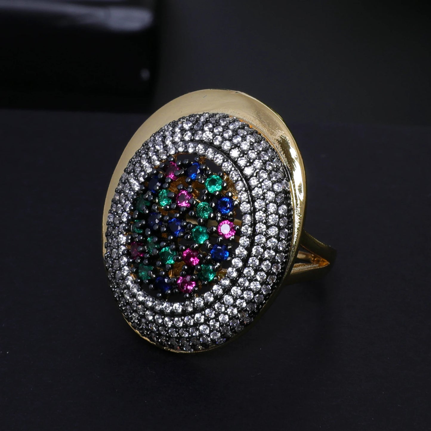 HY Gold-Plated Zircon 4 Bridal Necklaces, Earrings, Bracelets, Rings, Super Stylish Dubai Libya Hot Item