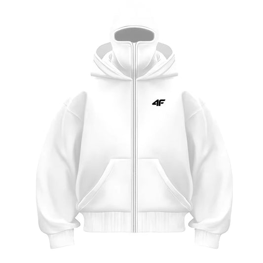 2025 New Men'S and Women'S Balaclava Hoodie 4Fninja Hoodie Hip Hop Splicing Y2K Retro Autumn/Winter Couple Zipper Hoodie