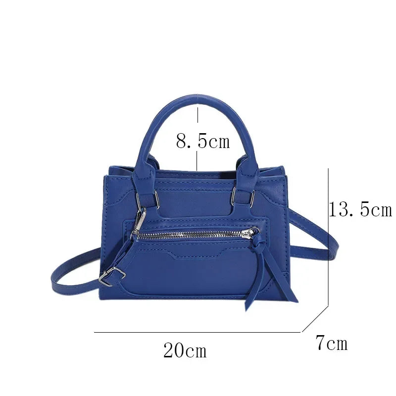 Crossbody Bag for Women New Fashion Casual Western Style Shoulder Handbag Simple Texture Messenger Small Square Bag (065)