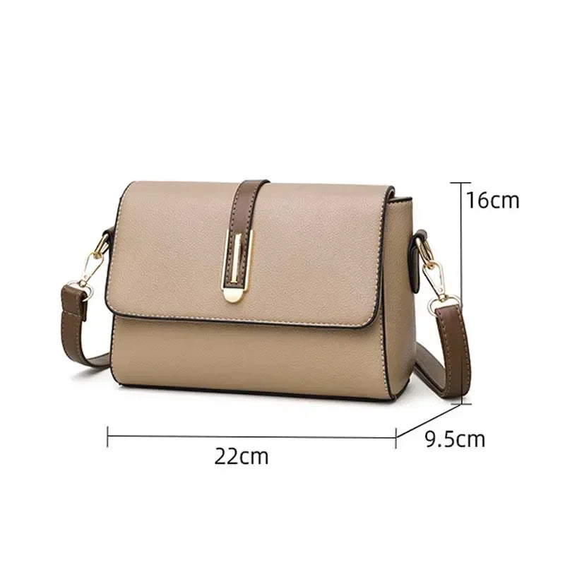 Fashion Crossbody Bag PU Leather Messenger Bag Versatile Sling Shoulder Women'S Bag Small Handbags Sac a Main Femme Bolsas (075)