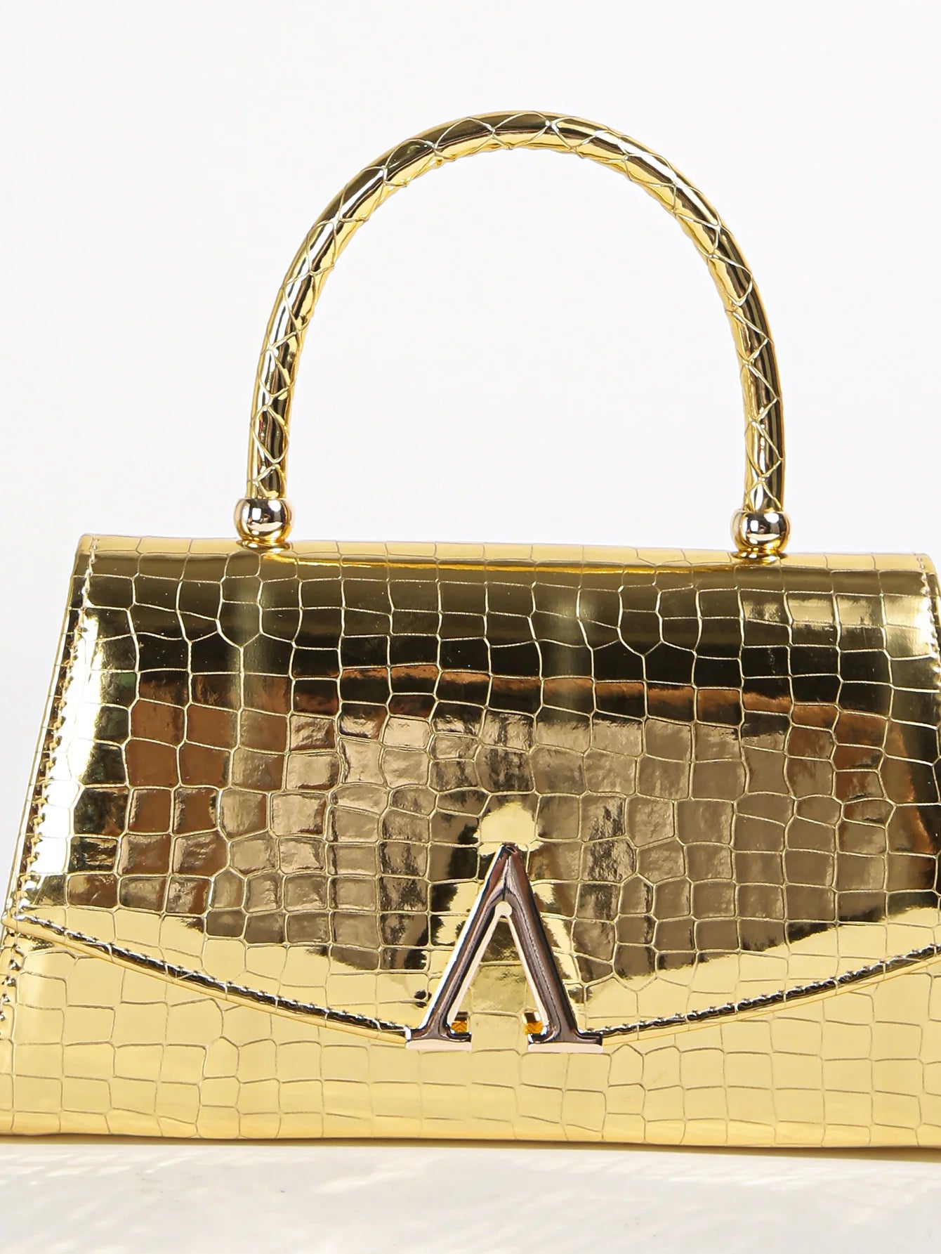 Women'S Solid Color Mini Square Satchel Evening Bag, Elegant Dinner Chain Bag for Women,Elegant,Exquisite Patent Square Evening (031)