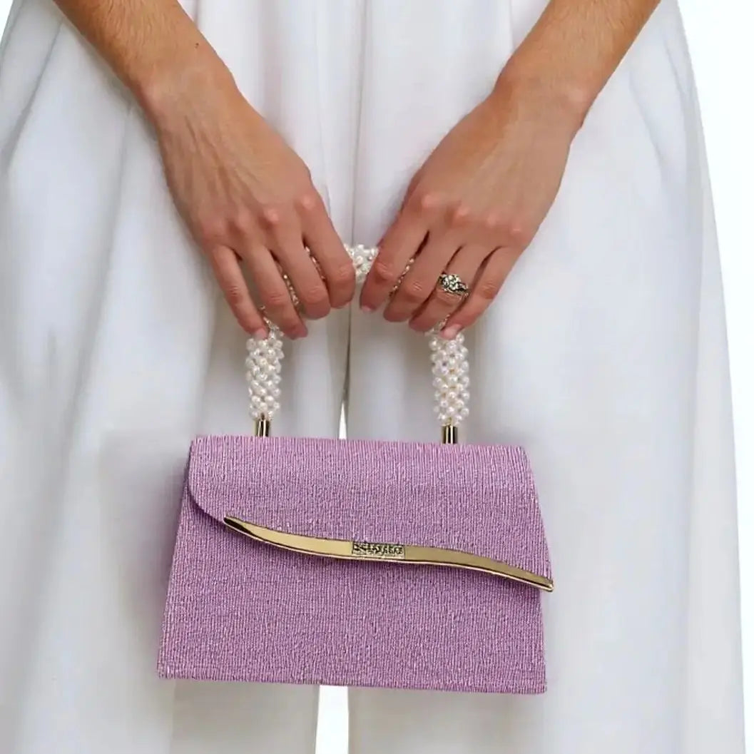 Bucket Design New Arrival Metal Pearl Glitter Women Evening Bags Sequins Lady Party Handbags Handle Mixed Color Wedding Banquet (047)