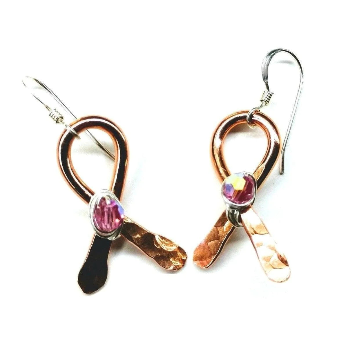 HopeRibbon Copper Earrings 