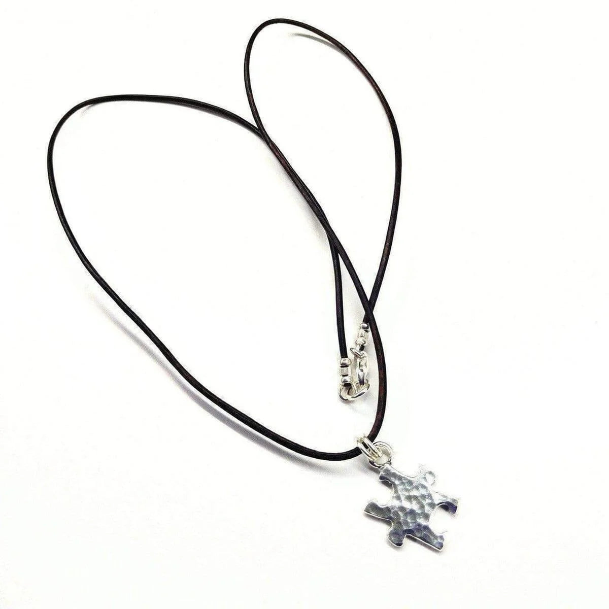  SilverPuzzle Autism Awareness Necklace