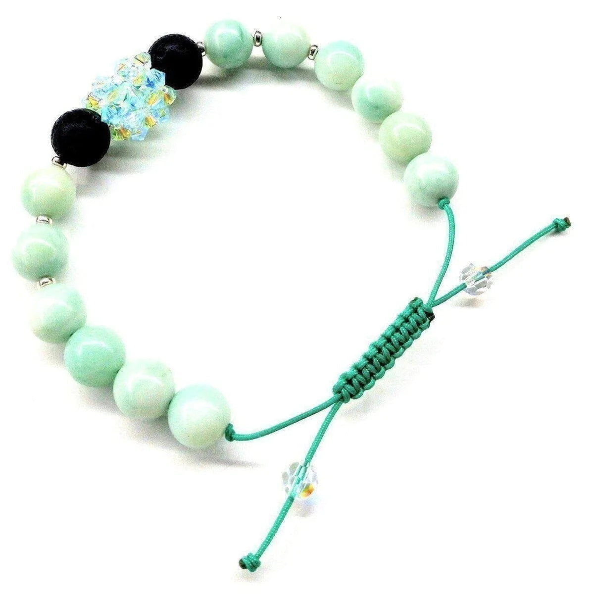 MintGlow Amazonite Lava Bracelet 